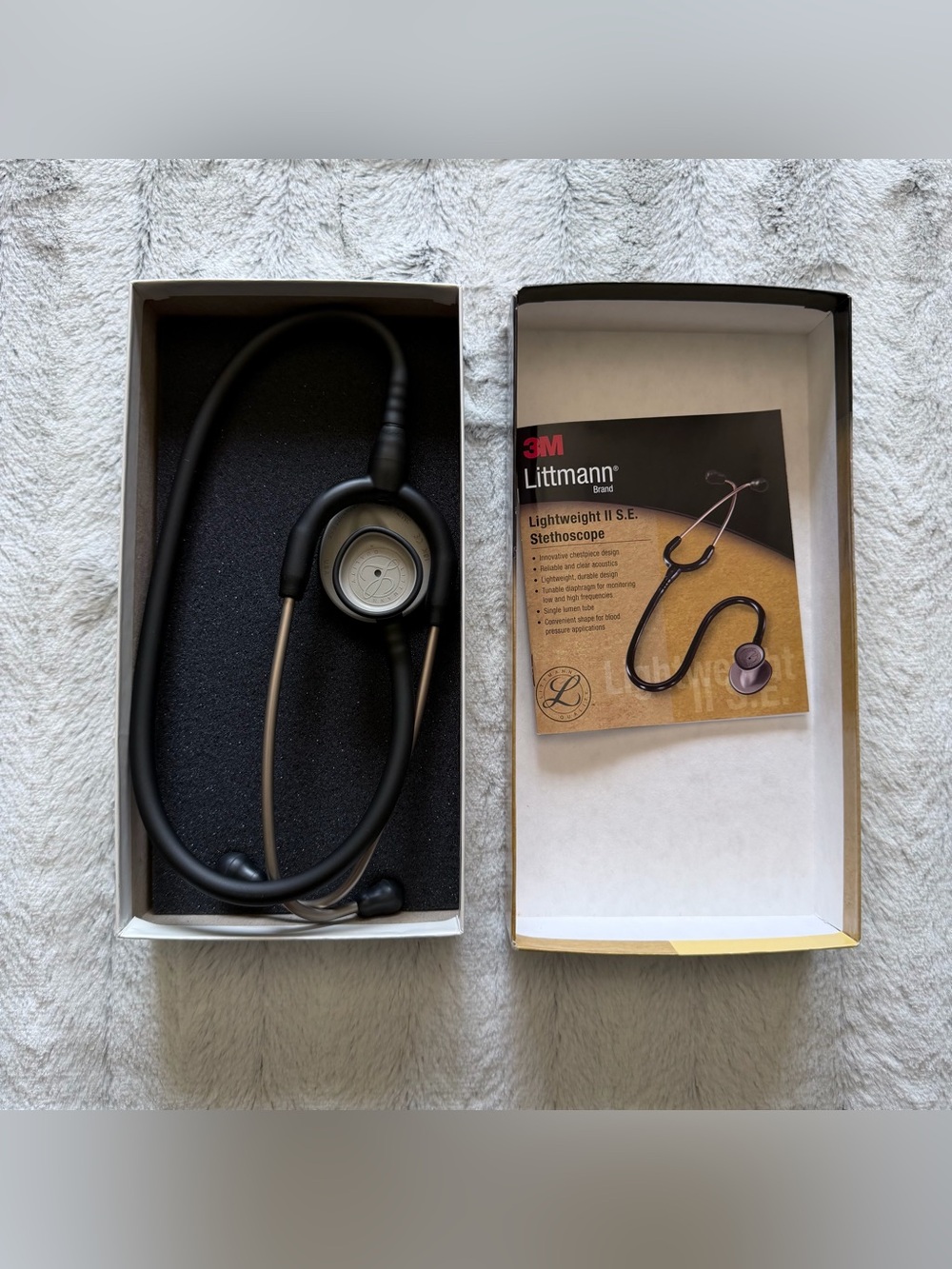 3M Littmann Lightweight II S.E. Stethoscope - Black (like new in box) - Picture 3 of 5
